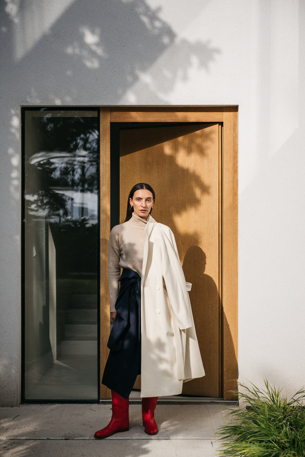 Muran coat raw wool