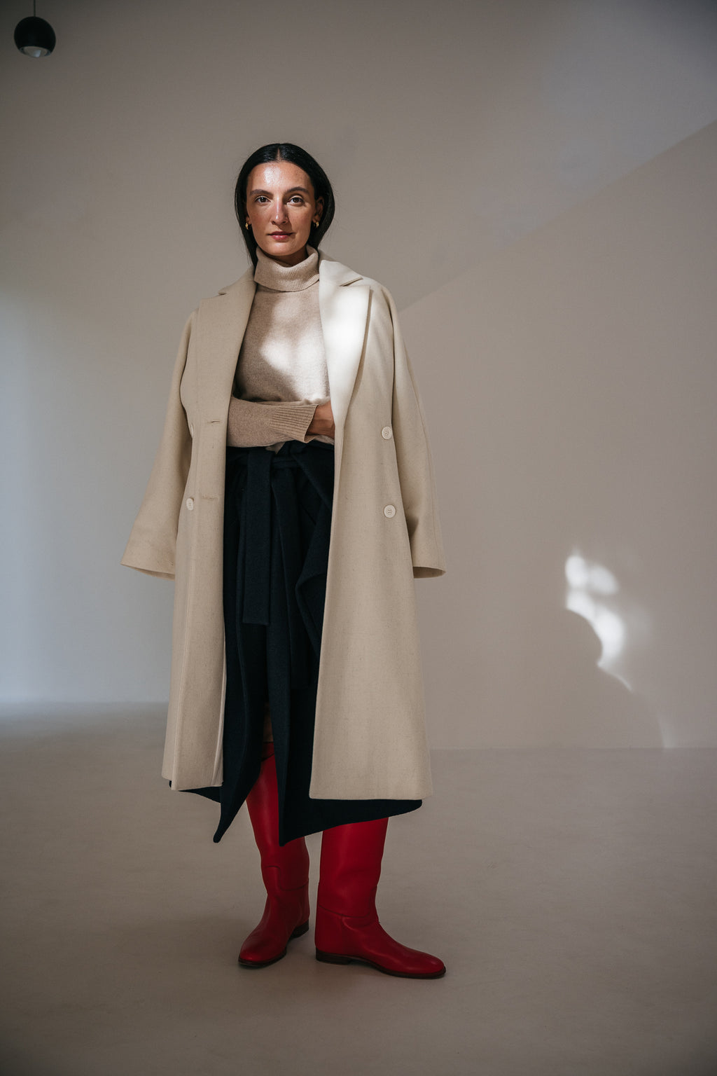 Muran coat raw wool