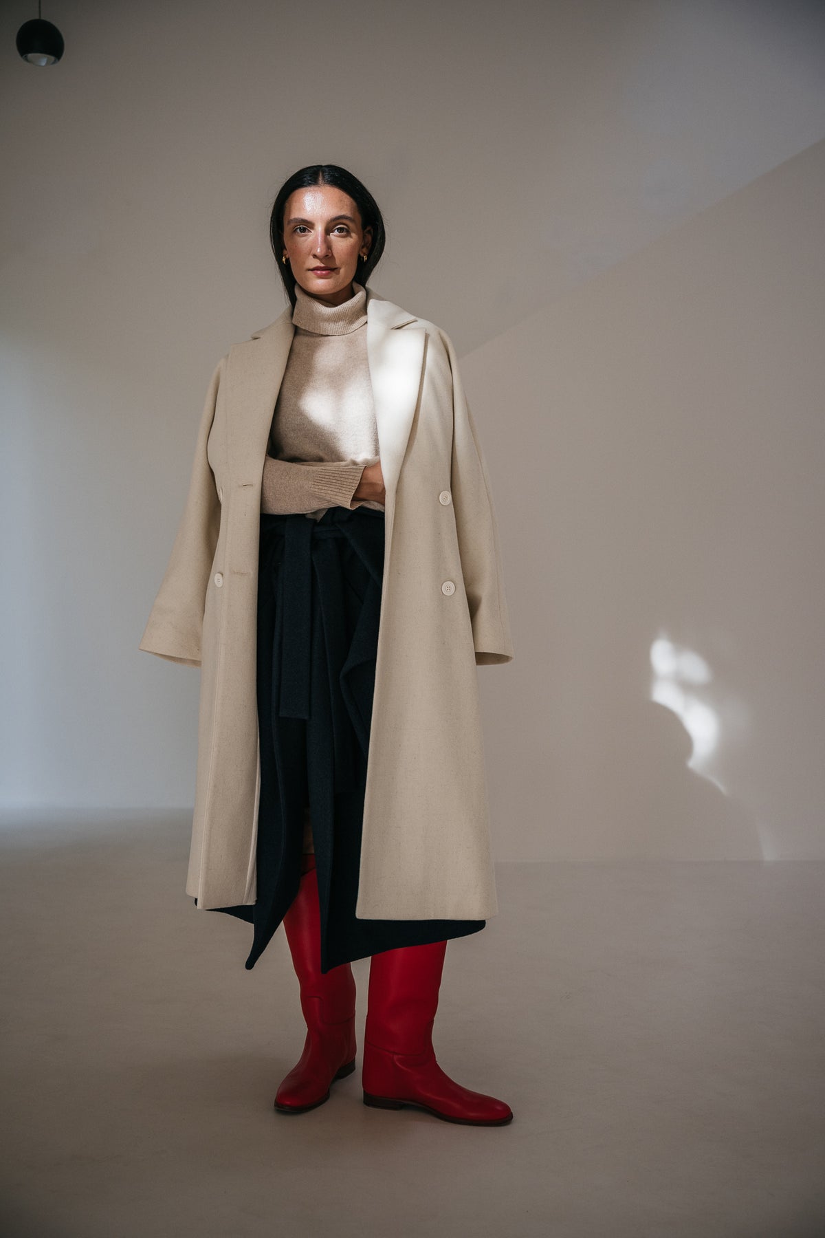 Muran coat raw wool
