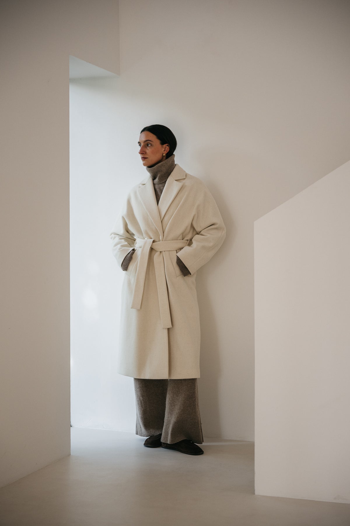 Muran coat raw wool