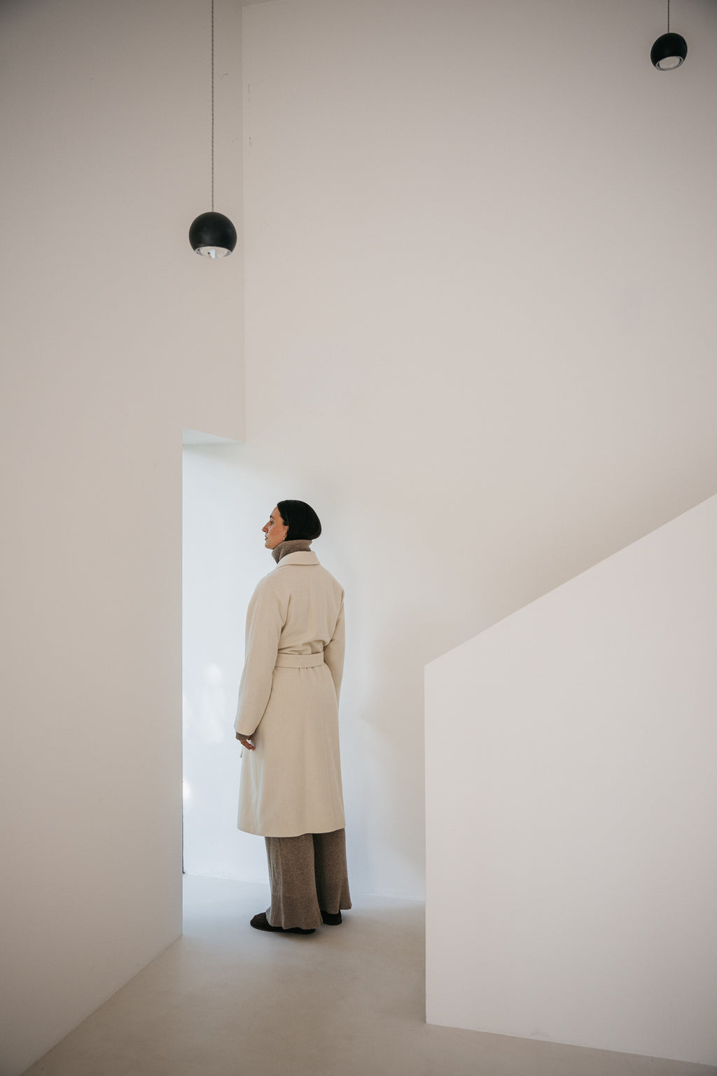 Muran coat raw wool