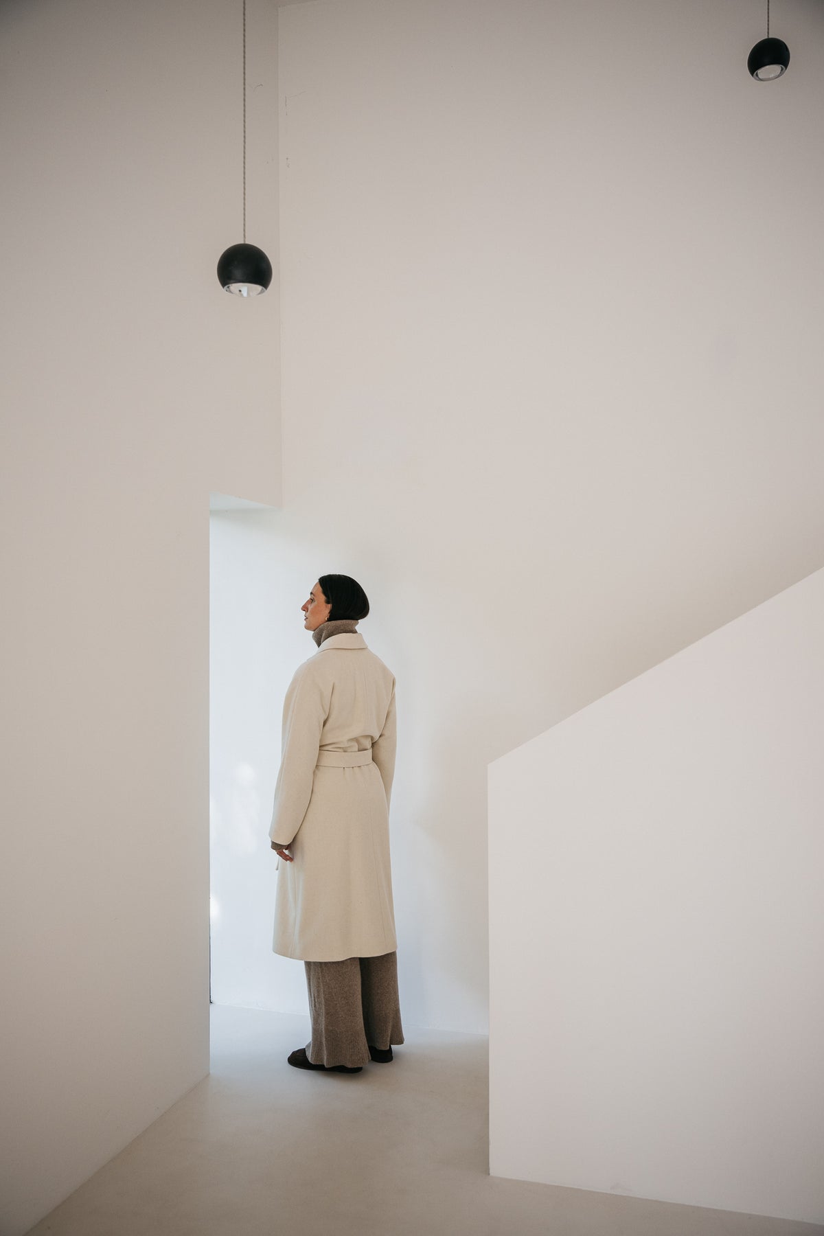 Muran coat raw wool